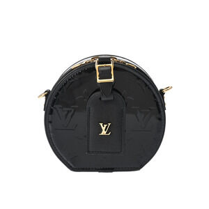 Louis Vuitton Vernis Boite Chapeau Noir Black Monogram Shoulder Bag